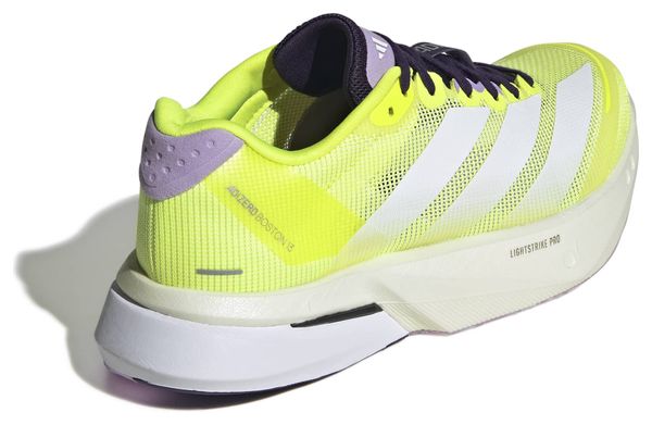 adidas Adizero Boston 13 Yellow/Purple Women's Running Shoes