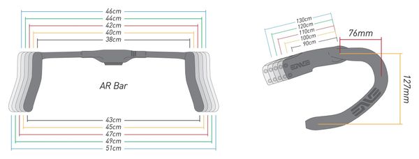 Combo Cintre/Potence Enve SES AR One-Piece 400 mm