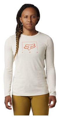 Fox Ranger Dr Mid Women's Long Sleeve Jersey White