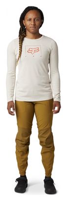 Fox Ranger Dr Mid Women's Long Sleeve Jersey White