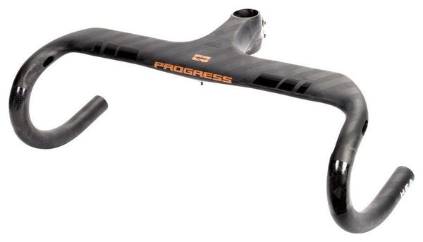 Kocevlo Vélo de route entièrement en fibre de carbone NOIR Guidon intégré avec potence Guidon de route en carbone pour 28,6 mm | FR