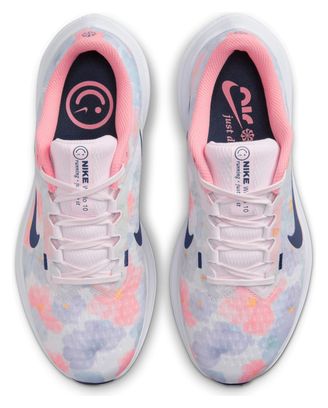 Nike Air Winflo 10 Premium Blue Pink Women's Running Shoes