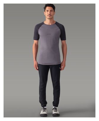 Maillot Manches Courtes AYAQ Biafo Merinos Grey Volcano Gris XL