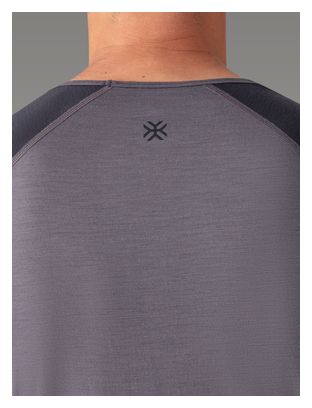 Maillot Manches Courtes AYAQ Biafo Merinos Grey Volcano Gris XL