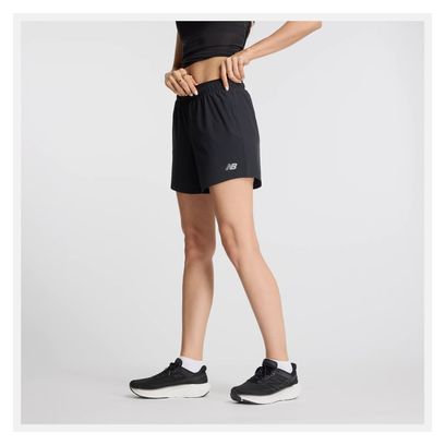 New Balance RC 5in Slide Shorts Schwarz Damen