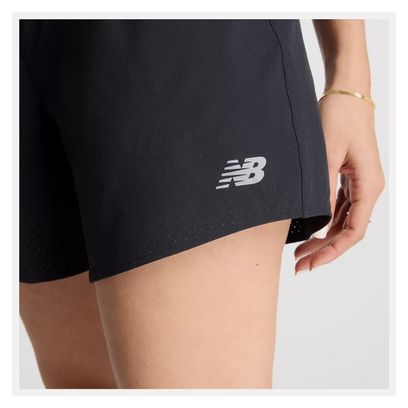 New Balance RC 5in Slip Shorts Dames Zwart