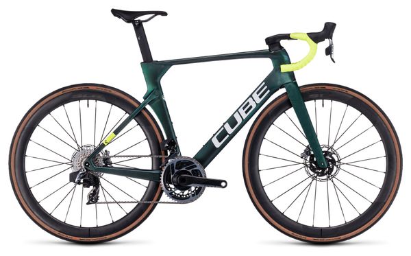 Cube Litening Aero C:68X SLX Racefiets Sram Red eTap AXS 12S 700 mm Goblin Green 2024