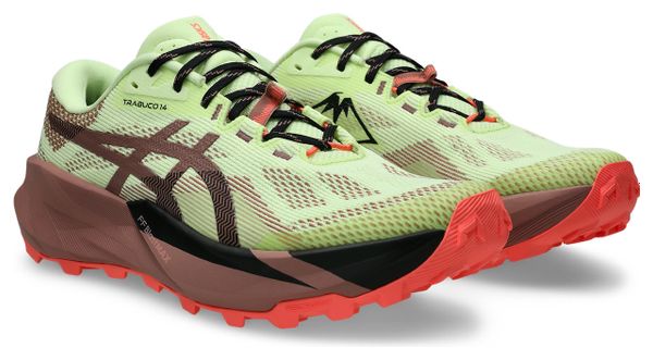 Asics Trabuco 14 Men's Trail Running Shoes - Yellow/Red