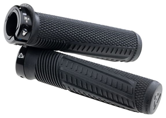 Leatt ReaFlex 6.0 Half Waffle 30 mm Handlebar Grips, Black