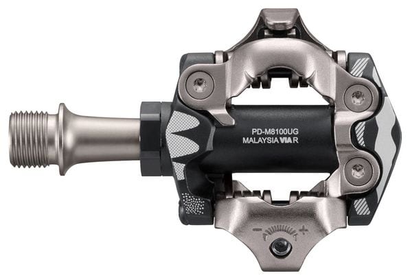 Pedales automáticos Shimano GRX PD-M8100-UG Unidos en Gravel Edición Limitada Negro