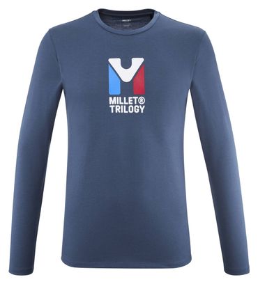 Millet Chamonix Trilogy Blue Long-Sleeve T-shirt