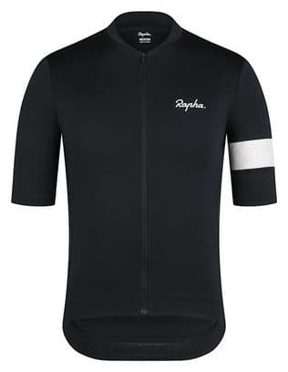 Maillot manches courtes Rapha Core Jersey Noir/Blanc Homme