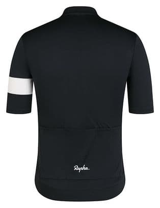 Maillot manches courtes Rapha Core Jersey Noir/Blanc Homme