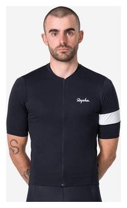 Maillot manches courtes Rapha Core Jersey Noir/Blanc Homme