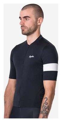 Maillot manches courtes Rapha Core Jersey Noir/Blanc Homme