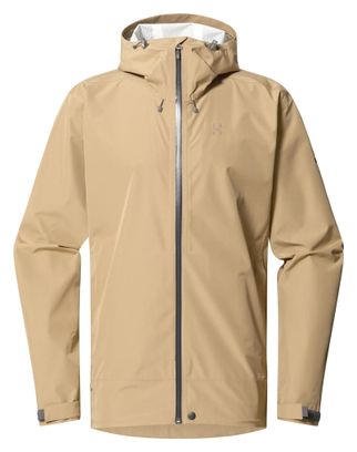 Chaqueta impermeable Haglöfs Rosson Proof Marrón Hombre
