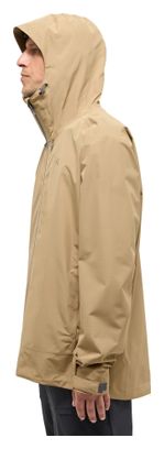 Chaqueta impermeable Haglöfs Rosson Proof Marrón Hombre