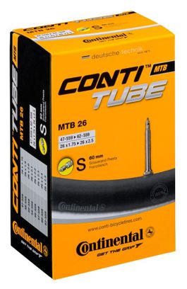 Continental MTB 26'' Cámara estándar Presta 60 mm