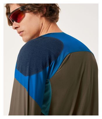 Oakley Seeker Edge Khaki/Blauw Trui met lange mouwen