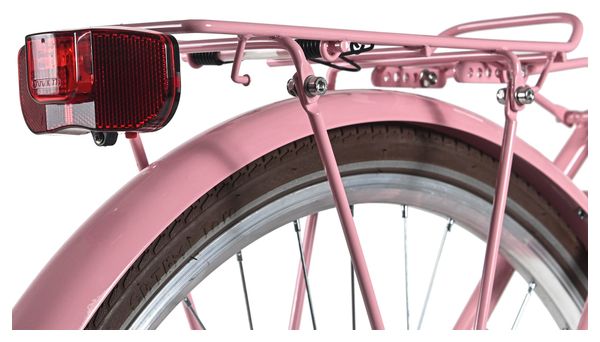 Vélo de ville Femme 28  Classic Premium avec panier Rose DaCapo