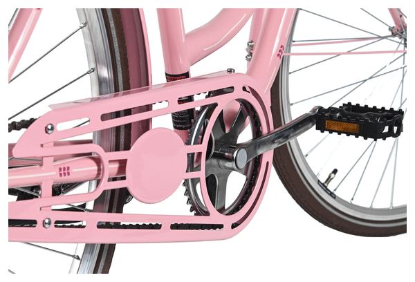 Vélo de ville Femme 28  Classic Premium avec panier Rose DaCapo