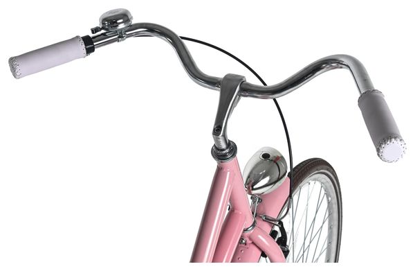 Vélo de ville Femme 28  Classic Premium avec panier Rose DaCapo