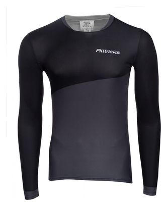 Maglia a manica lunga Alltricks MTB Nero