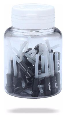 BBB Nosed Ferrules Aluminium (50 Stück) Schwarz