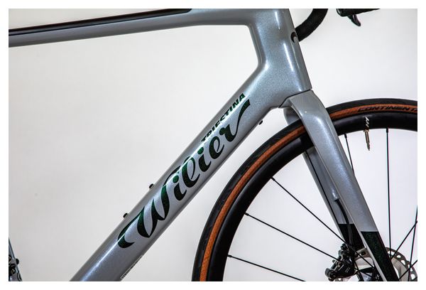 Vélo de Route Électrique Wilier Triestina Filante Hybrid Shimano Ultegra Di2 12V 236 Wh 700 mm Argent Vert