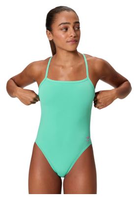 Speedo Women's Club Training V-Back 2.0 Turquoise One-Piece Swimsuit