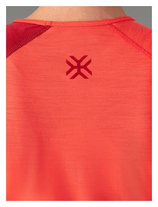 Maillot Manches Courtes Ayaq Biafo Merinos Salmon Orange Femme