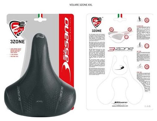 SELLE BASSANO Selle vélo Volare XXL Cruiser noir