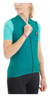 Maillot Manches Courtes Femme LeBram Ventoux Uni Menthe