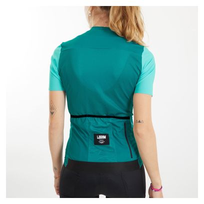 Maillot Manches Courtes Femme LeBram Ventoux Uni Menthe