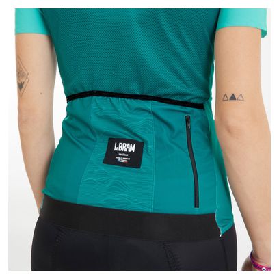 Maillot Manches Courtes Femme LeBram Ventoux Uni Menthe