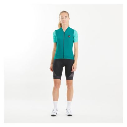 Maillot Manches Courtes Femme LeBram Ventoux Uni Menthe