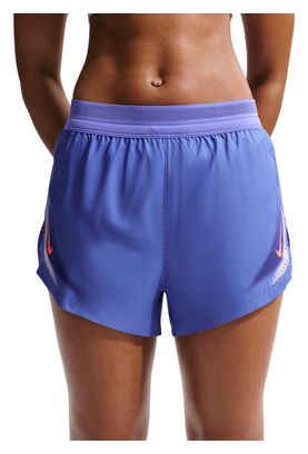 Nike AeroSwift 3in Split-Shorts, blau, Damen