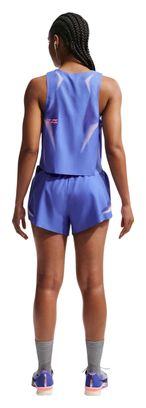 Nike AeroSwift 3in Split-Shorts, blau, Damen