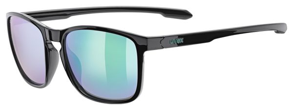 Occhiali Uvex LGL 52 Nero/Verde a specchio