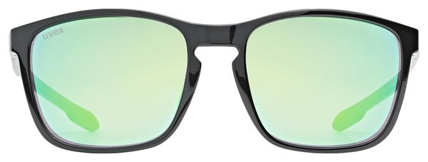 Occhiali Uvex LGL 52 Nero/Verde a specchio