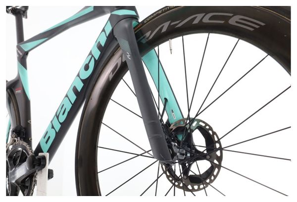 Produit reconditionné · Bianchi Oltre RC E.Nicolas Carbone Di2 12V · Noir / Vélo de route / Bianchi | Très bon état