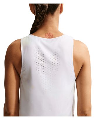 Débardeur Crop Nike AeroSwift Glam Blanc Femme