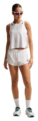 Débardeur Crop Nike AeroSwift Glam Blanc Femme