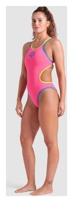 Dameszwempak 1-delig Arena One Double Cross Back Roze/Blauw/Groen