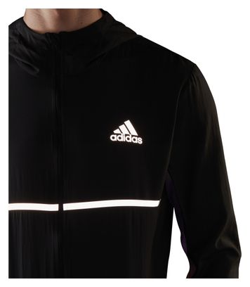 Veste coupe-vent adidas Own The Run Noir