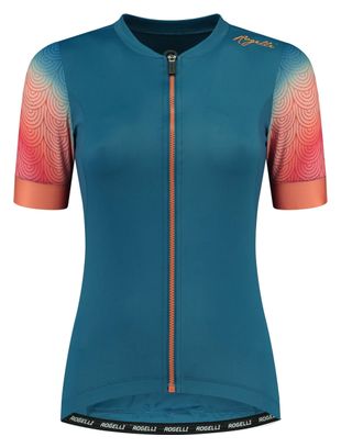 Maillot Manches Courtes Velo Rogelli Waves - Femme