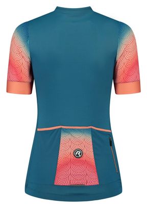 Maillot Manches Courtes Velo Rogelli Waves - Femme