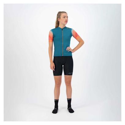 Maillot Manches Courtes Velo Rogelli Waves - Femme
