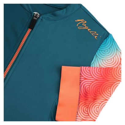 Maillot Manches Courtes Velo Rogelli Waves - Femme