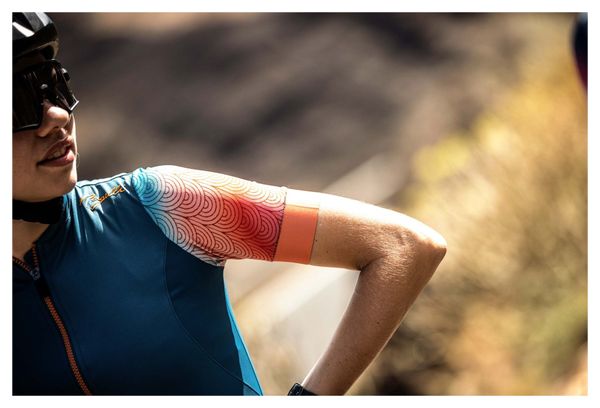 Maillot Manches Courtes Velo Rogelli Waves - Femme